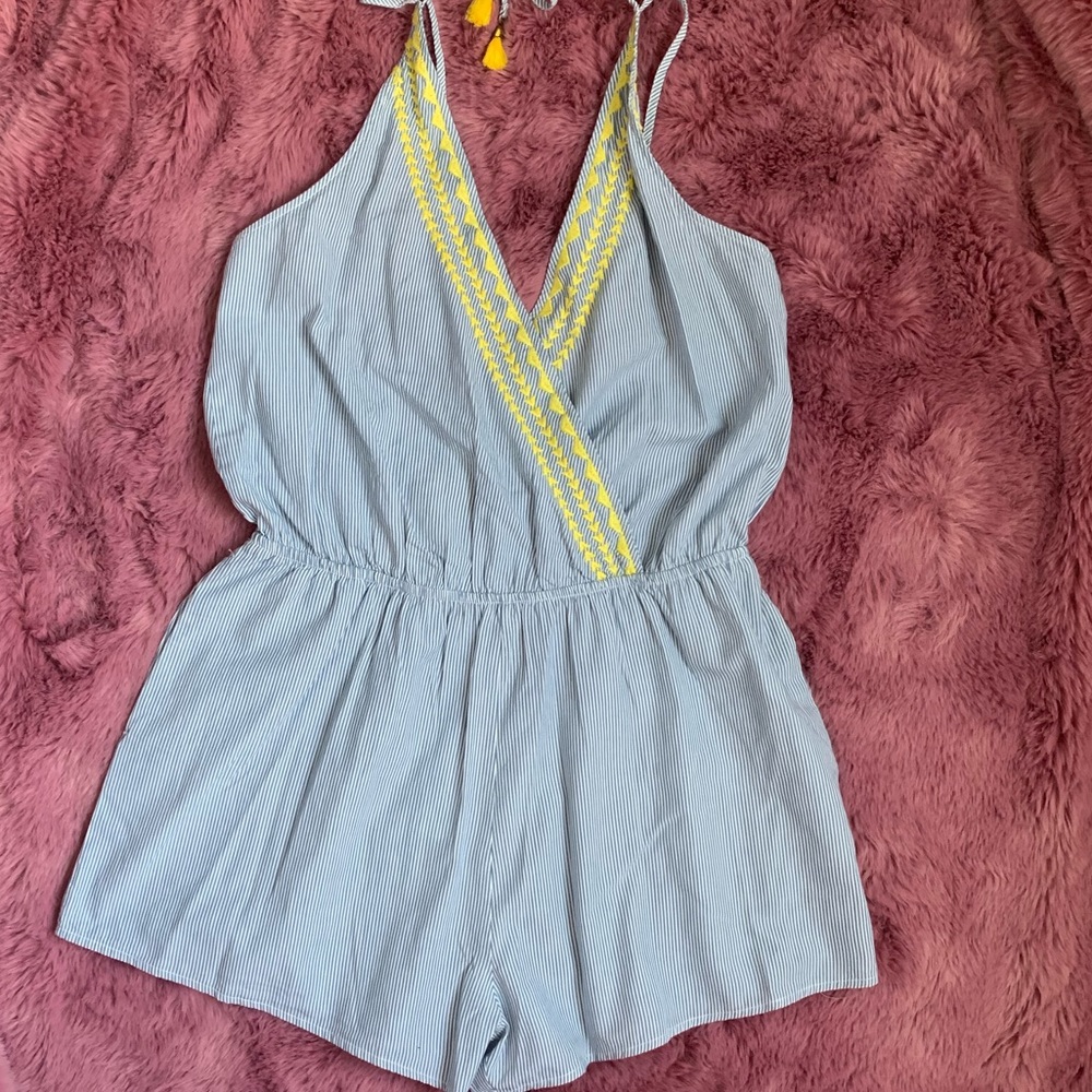 Lucky Brand swim cover romper sz L